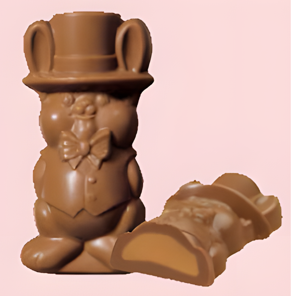 2 oz. Milk Chocolate Peanut Butter Top Hat Bunny