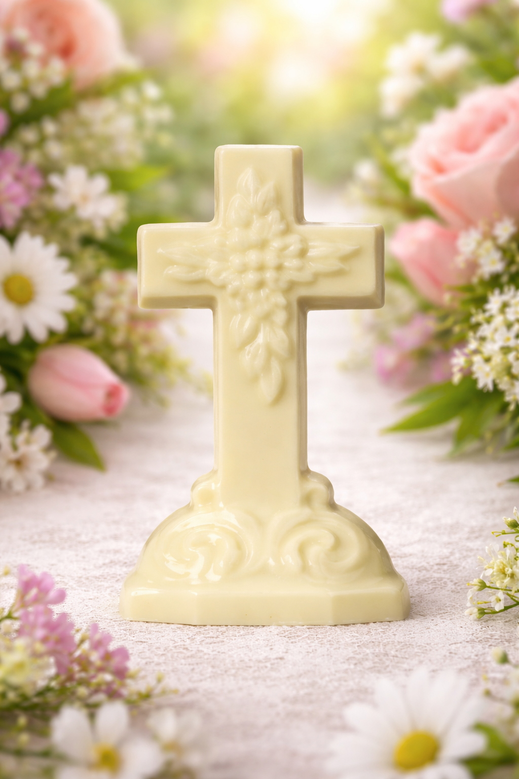 3.75 oz. White Chocolate Cross